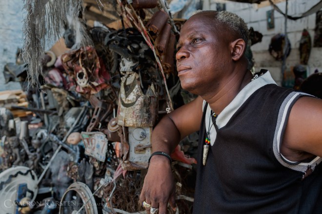 André Eugène, founder of Atis Rezistans in downtown Port-au-Prince believes that Haitian culture must be preserved, from its past to present. Vodou is a part of Haitian culture. It is said that 95% of Haitians are Christian while 100% are vodou.