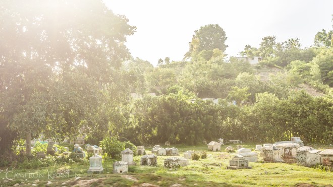 Cemeteries are both part of the Catholic and vodou traditions. For vodouisants, many of the celebrations surrounding the dead are held at cemeteries, as well as the much misconceived zombie phenomenon.