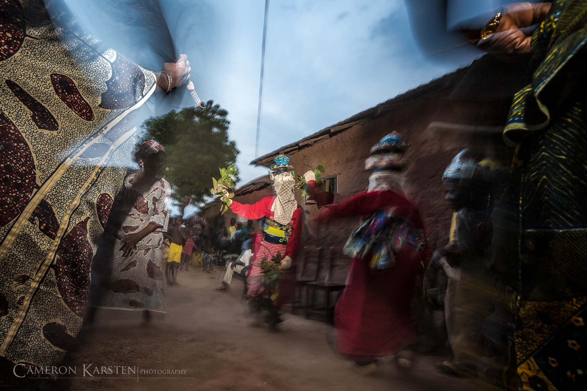 The West Africa Project - Origins of Vodou, Ketou Guelede dancing mask ceremonies