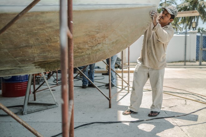 Grundens recreational sportfishing clothing line in Guatemala