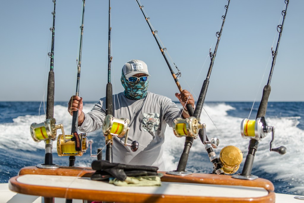 Grundens recreational sportfishing clothing line in Guatemala