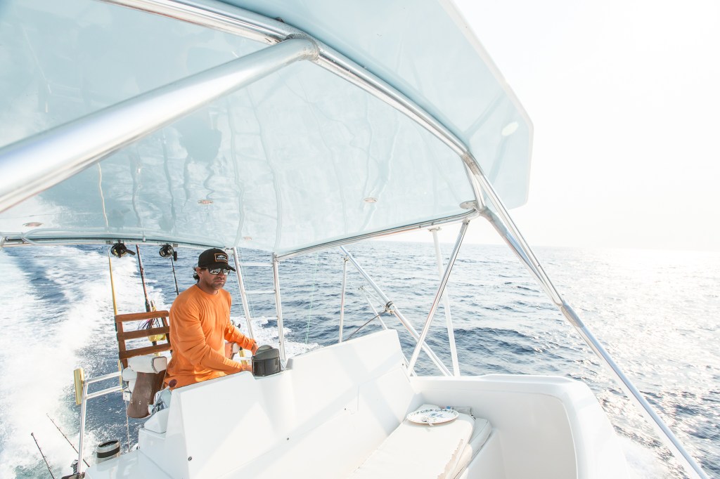 Grundens recreational sportfishing clothing line in Guatemala