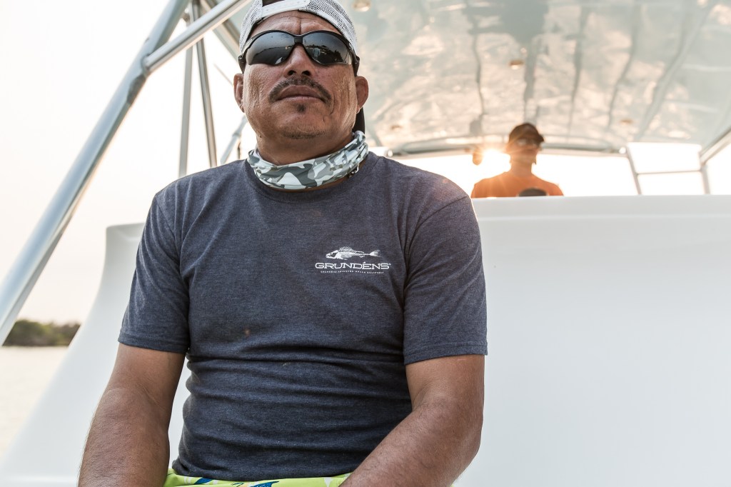 Grundens recreational sportfishing clothing line in Guatemala